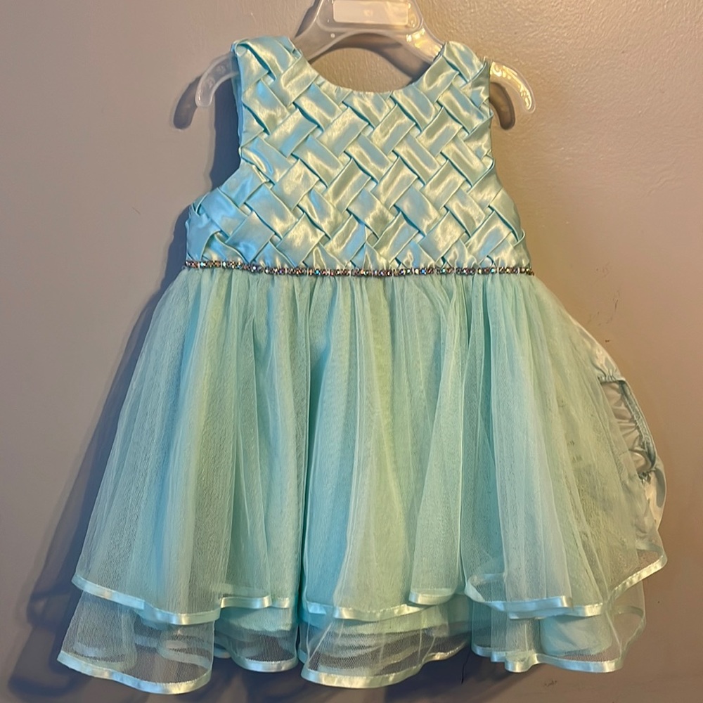 NWT Rare Editions mint green dress size 18M